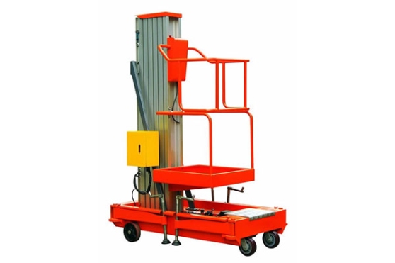 Aluminum Alloy Single Mast Hydraulic Lift